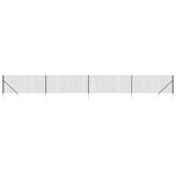 Wire Mesh Fence with Spike Anchors Anthracite 1.1x10 m 154242