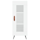 Highboard White 34.5x34x180 cm Engineered Wood 3200361