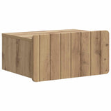 Wall-Mounted Bedside Cabinet 2 pcs Artisan Oak Engineered Wood 898294