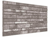 Wall Panels 10 pcs 100 x 50 cm Dark Grey EPS Foam 42046095