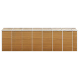 Garden Shed Light Brown 191x640x198 cm Galvanised Steel 3188281