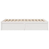 Bed Frame without Mattress White 120x200 cm Solid Wood Pine 3282379