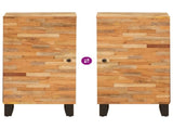 Side Cabinet with Door Brown 40 x 33 x 75 cm Solid Mango Wood 4018320