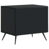 TV Cabinet Black Engineered Wood 897556
