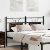 ZNTS Headboard Smoked Oak 150 cm Engineered Wood and Steel 4106777