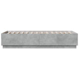 Bed Frame without Mattress Concrete Grey 100x200 cm 3209719