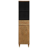 Bathroom Cabinet 38x33x160 cm Solid Wood Mango 358306
