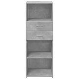 Highboard Concrete Grey 45x42.5x124 cm Engineered Wood 846169