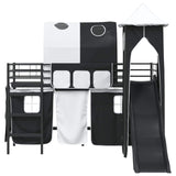 Kids'Loft Bed Frame Black 100 x 190 cm Metal 42020875