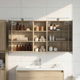 Bathroom Cabinet Set 3 pcs 130 x 14.5 x 70 cm Engineered wood 3403770