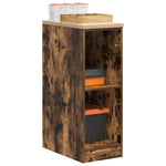 ZNTS Garage Storage Cabinet Smoked Oak 30x51x85 cm Solid Wood Pine 860530