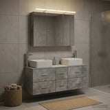Bathroom Furniture Set 4 pcs Concrete Grey 3406778