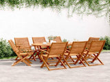 Folding Garden Chairs 8 pcs 57x66x95 cm Solid Wood Acacia 3214476