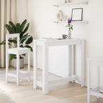 ZNTS Bar Table White 102x50x103.5 cm Engineered Wood 854409