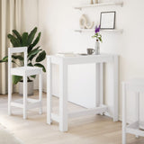 ZNTS Bar Table White 102x50x103.5 cm Engineered Wood 854409