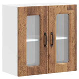 Kitchen Wall Cabinet with Glass Door Kalmar Old Wood Engineered Wood 853675