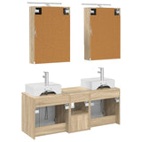 Bathroom Cabinet Set 5 pcs Sonoma Oak Engineered Wood 3406401