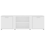 TV Cabinet White 120x34x37 cm Engineered Wood 801161