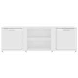 TV Cabinet White 120x34x37 cm Engineered Wood 801161
