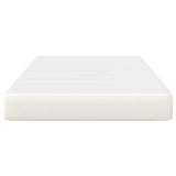 Bed Mattress with Mattress Cream 120 x 190 cm Fabric 42008278