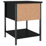 ZNTS Bedside Tables 2 pcs Black 34x35.5x45 cm Engineered Wood 825854