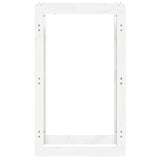 Firewood Rack White 60x25x100 cm Solid Wood Pine 822413