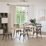 Console Table Legs U-Shaped 2 pcs White 38x cm Steel 4012781