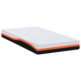 Mattress White and Grey 90 x 200 cm Gel Memory Foam 4106350