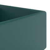 Luxury Basin Overflow Square Matt Dark Green 41x41 cm Ceramic 146948