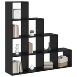 Room Divider Bookcase Black Oak 131.5 x 29 x 131.5 cm 879663