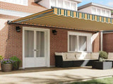 Awning Frame Green and Yellow 500 x 300 cm 3331457