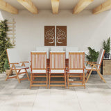 Garden Chair 8 pcs Brown and White 57 x 71.5 x 104 cm 3375771