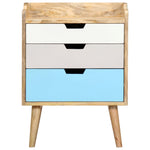 ZNTS Bedside Cabinet 47x35x63 cm Solid Mango Wood 286480