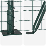 Welded Wire Fence with Concrete Base 50 x 0.6 m 3350867