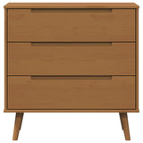 Chest of Drawers MOLDE Caramel 80 x 40 x 80 cm Solid Pine Wood 42020936