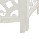 Room Divider 5 Panels White Solid Wood Paulownia 358741