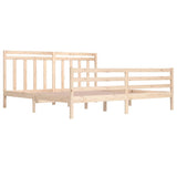 Bed Frame without Mattress 200x200 cm Solid Wood 3105335