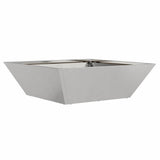 Garden Planter 5 pcs Silver 50 x 50 x 15 cm Stainless Steel 873833