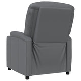 Recliner Chair Grey Faux Leather 340962