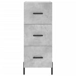 Highboard Concrete Grey 34.5x34x180 cm Engineered Wood 3198861