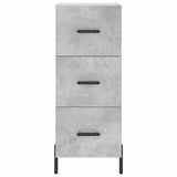 Highboard Concrete Grey 34,5x34x180 cm Engineered Wood 3198861