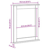 Mirror VIGO Antique White 55.5 x 5 x 70 cm Solid pine wood 4019126