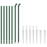 Wire Mesh Fence with Spike Anchors Green 1x10 m 154113