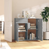 Sideboard Grey Sonoma 80x36x75 cm Engineered Wood 815490