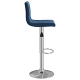 Bar Stools 2 pcs Blue Velvet 333691