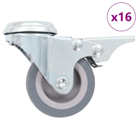 16 pcs Bolt Hole Swivel Casters 50 mm 277848