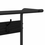 Coat Rack with Shelf Black Oak 95 x 34 x 184 cm Engineered wood 879959
