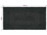 Area Rugs Rectangular Dark Grey 140 x 200 cm Jute 42010437