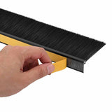 Self-adhesive Door Brush Seals 12 pcs Black 100 cm 42019578