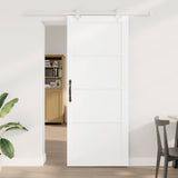 Sliding Door 86 x 211 cm Engineered Wood White 3450156